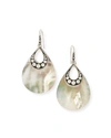 John Hardy Sterling Silver Dot Drop Earrings With Mother-of-pearl In Mother Of Pearl