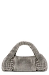 Stuart Weitzman The Moda Mini Shine Crystal Top-handle Bag In Clear