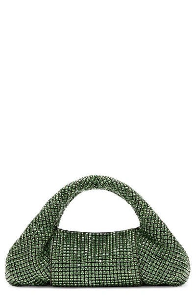 Stuart Weitzman The Moda Mini Shine Crystal Top-handle Bag In Se601 Peridot