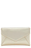 Stuart Weitzman The Loveletter Mini Clutch In Platino