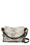 Aimee Kestenberg Zen Convertible Crossbody In Almond Snake Print