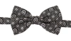 DOLCE & GABBANA DOLCE & GABBANA BLACK WHITE 100% SILK ADJUSTABLE NECK PAPILLON MEN'S TIE