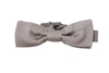 Dolce & Gabbana Elegant Silver Silk Bow Tie For Sophisticated Evening In Silver