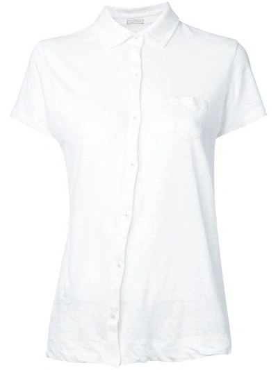 Massimo Alba Off-center Button Fastening Shirt In Neutrals