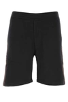 Alexander Mcqueen Men Black Wool Blend Bermuda Shorts In Black