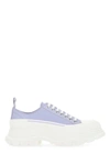 Alexander Mcqueen Light Purple Leather Tread Slick Sneakers In Purple