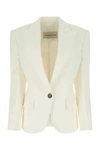 Alexandre Vauthier Tailored Blazer Featuring Back Pleats In White