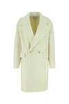 Bottega Veneta Double-breasted Wool-alpaca Coat In White