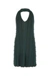 Bottega Veneta Women Bottle Green Polyester Blend Mini Dress In Green