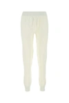 Bottega Veneta Elastic Waistband Wool Blend Joggers In White