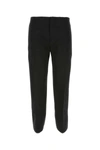 Bottega Veneta Curved Cut-out Hem Tailored Pants In Black