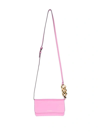 Jw Anderson Chain-detail Phone Bag In Pink