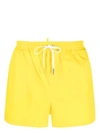 Dsquared2 Icon-print Swim Shorts In Yellow