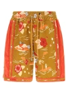 Just Don Hawaiian Graphic Print Shorts In 24