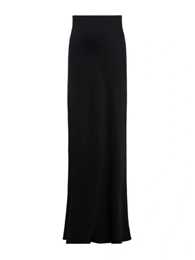 L AGENCE ZETA SATIN MAXI SKIRT