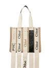 Chloé Medium Woody Tote Bag In Sand