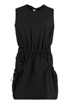Moncler Elasticated Sleeveless Minidress In Black