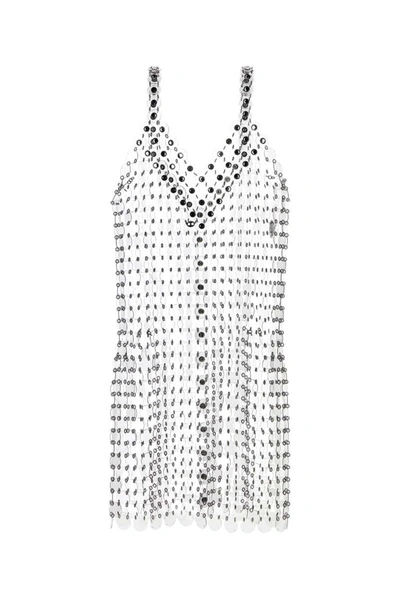 Rabanne Circle Disc Transparent Minidress