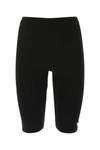 Prada Black Viscose Blend Leggings In Nero