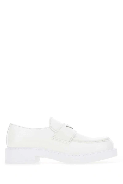 Prada Loavers In White