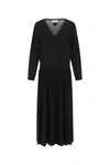 Prada Versatile Wool Blend Dress In Black