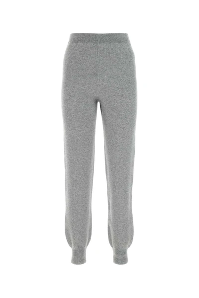 Prada Knitted Track Pants In Grey