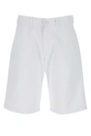 Raf Simons Knee-length Denim Shorts In White