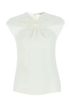 Stella Mccartney Ring-hardware Cold-shoulder T-shirt In White