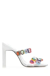 Attico ''nanci'' Multicolor Mule In Printed