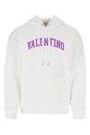 Valentino Print Cotton Sweatshirt In White