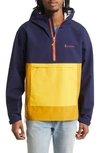 Cotopaxi Cielo Water Resistant Hooded Pullover Anorak In Maritime / Amber