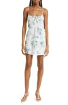 BEC & BRIDGE CORRINE WATERCOLOR FLORAL MINIDRESS