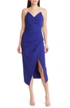 MISHA COLLECTION EASTON RUCHED STRAPLESS DRESS