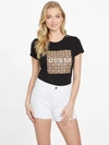 Guess Factory Orley Logo Tee In Black