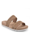 CLIFFS BY WHITE MOUNTAIN TAHLIE WOMENS FAUX LEATHER SNAKE SLIDE SANDALS