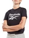 REEBOK Womens Crewneck Logo Graphic T-Shirt