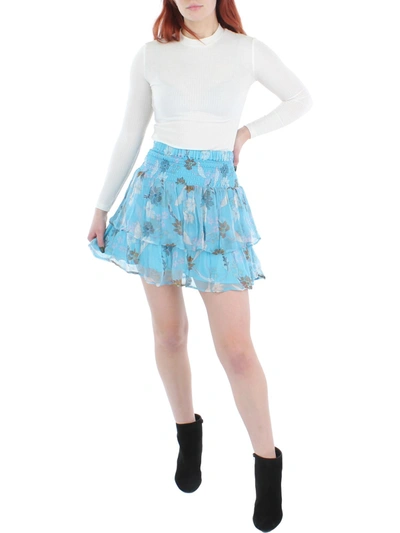 Dolan Womens Floral Short Skirt In Multi