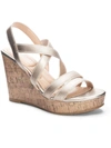 CL BY LAUNDRY WOMENS FAUX LEATHER SLINGBACK WEDGE SANDALS