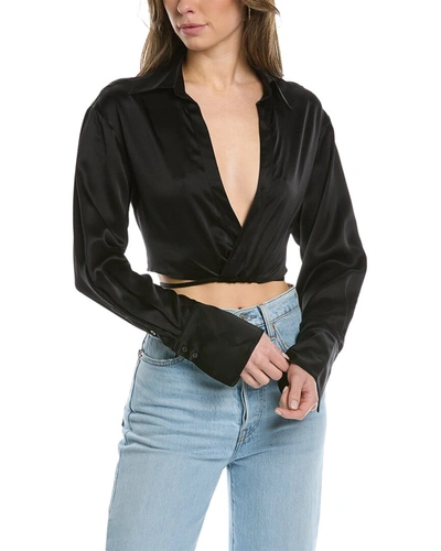 Nicholas Edeline Silk Top In Black