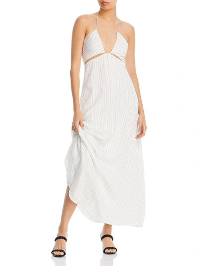 Rebecca Taylor Womens Halter Long Maxi Dress In Multi