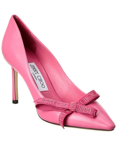 Jimmy Choo Romy 85 Leather Pumps In Pink ModeSens