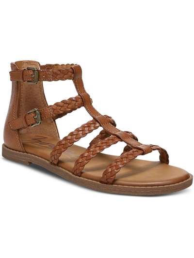Zodiac Camelia Womens Braided Faux Leather Gladiator Sandals In Multi