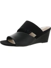 KENNETH COLE REACTION MAISEE WOMENS FAUX LEATHER SLIP-ON WEDGE SANDALS