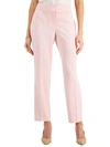 Kasper Plus Size Melange Crepe Wide-leg Pull-on Pants In Pink