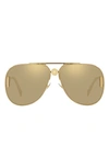 Versace 63mm Butterfly Sunglasses In Gold