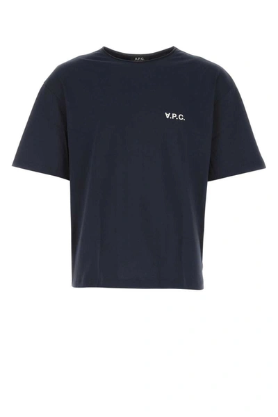 Apc T-shirt A.p.c. Men Color Black In Blue