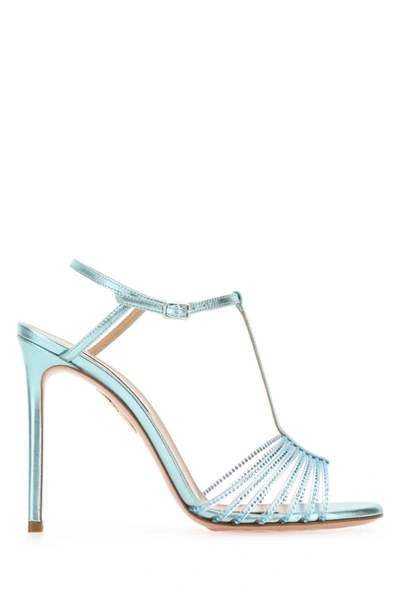 Aquazzura Sandals In Light Blue