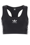 Balenciaga X Adidas Embroidered-logo Sports Bra In Black