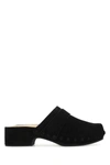 Chloé Chloe Black Suede Joy Clogs In Black