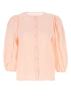 Chloé Puff-sleeve Blouse In Pink